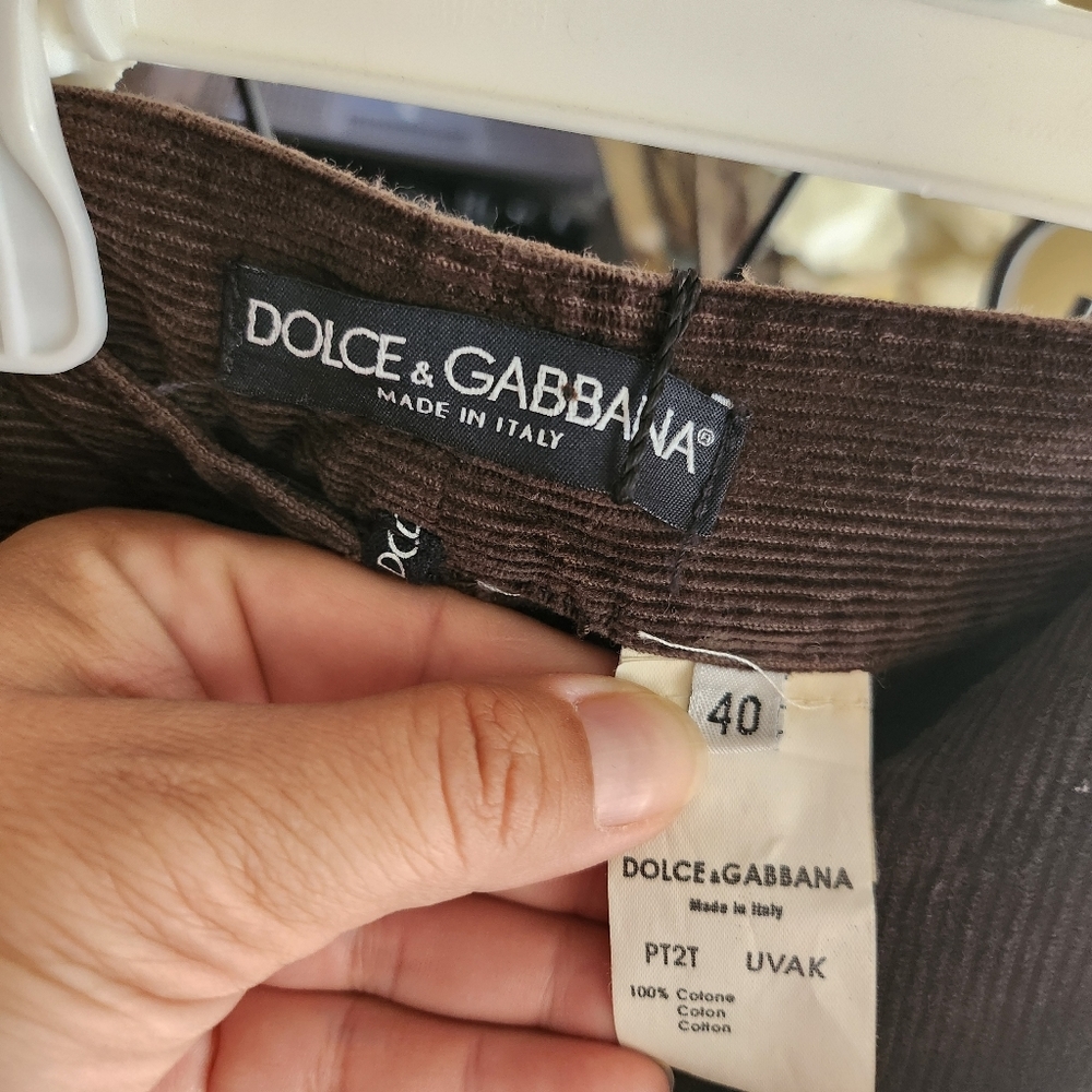 Dolce & Gabbana corduroy pants size 40 NEW - Picture 5 of 9